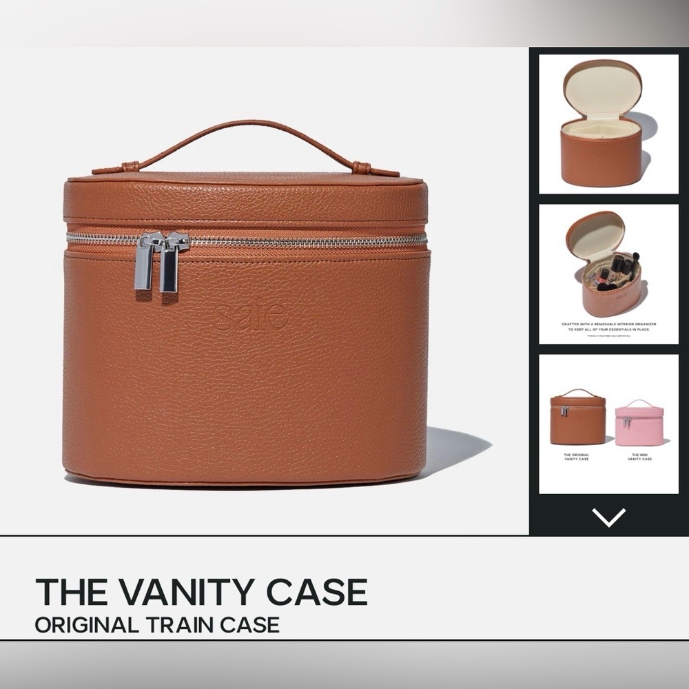 Saie Vanity makeup case and Glowy Super Gel in Roseglow